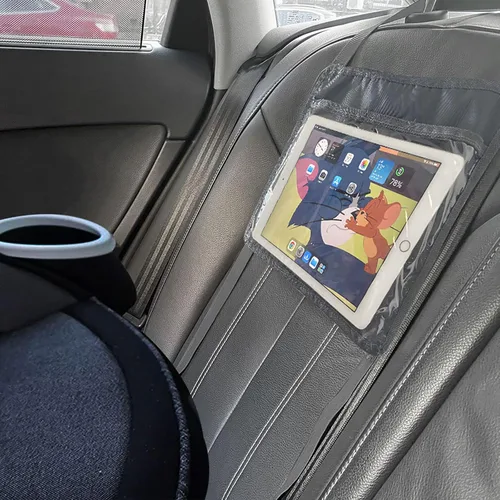 Miniatura 8 de Soporte para Tablet iPad Kindle de Automóvil para Espejo Trasero y Delantero, Carcasa Colgante de Montaje para Reposacabezas del Asiento Trasero