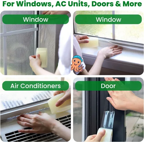 Miniatura 2 de ECOHomes Cinta de sellado para ventanas Cinta de sellado de clima de invierno para bloquear corrientes de aire frío a través de huecos de ventanas