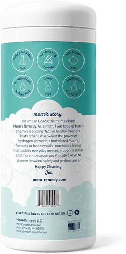 Miniatura 3 de MOMREMEDY Toallitas de limpieza de peróxido de hidrógeno Limpiador multiusos y removedor de manchas Multiusos para el hogar, cocina, baño, todas