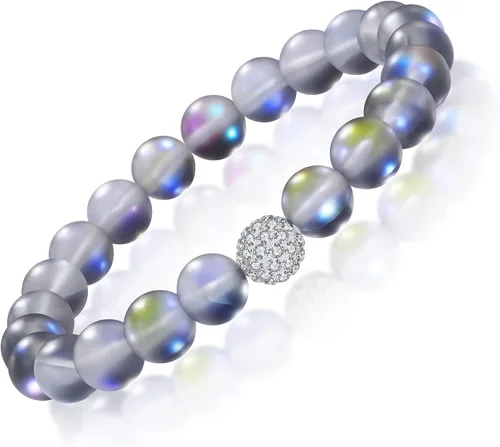 GIEIWIW Healing Bracelet for Women Anxiety Crystal Bracelet Chakra Beaded Bracelets Calming Stretch Bracelet Rose Quartz Crystals Healing Stones