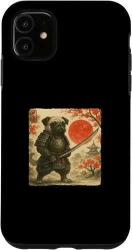 Miniatura 8 de Pug Samurai Japanese Warrior Costume Sumi-e Art Funny Case for iPhone 17