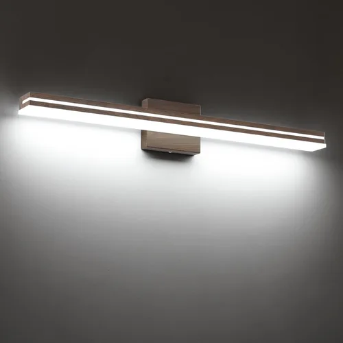 Miniatura 39 de SineRise Barra de Luz LED Moderna para Tocador de Baño de 16 Pulgadas, Accesorios de Iluminación de Pared de Baño Modernos de Acrílico Cromado Sobre