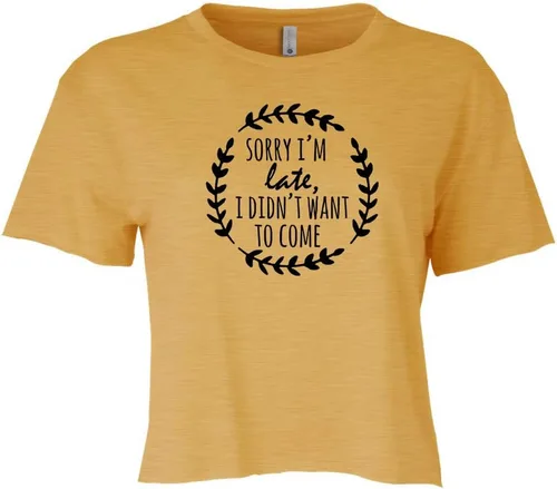Miniatura 10 de Women's Screen Printed Crop Tee, Shirts With Sayings