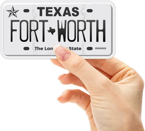 Miniatura 7 de Calcomanía para placa de matrícula de Texas, elige entre más de 50 ciudades de TX, calcomanía para parachoques de Texas para automóvil, calcomanías
