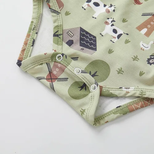 Miniatura 187 de pureborn Mameluco de algodón súper suave para bebés niños y niñas de 0 a 24 meses