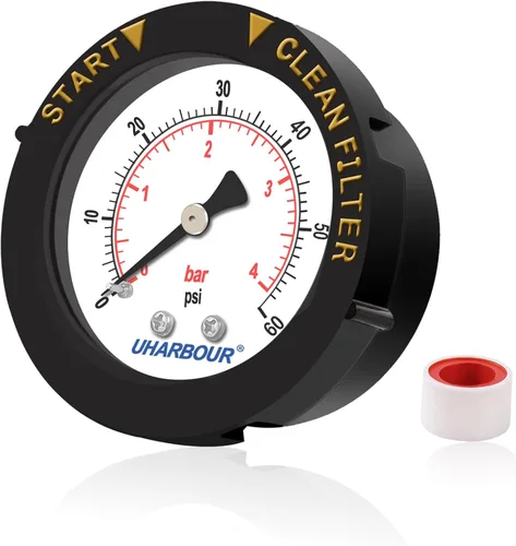 Miniatura 9 de Manómetro de Presión para Piscina, Manómetro de Presión para Filtro y Bomba de Piscina, Manómetro de Presión para Filtro de Piscina de Natación