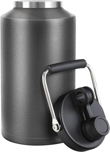 Miniatura 11 de Jarra de Agua de Galón, Botella de Agua Aislada, Jarra de 1 Galón con Asa, Botella de Agua Grande de Acero Inoxidable de 128 oz de Boca Ancha