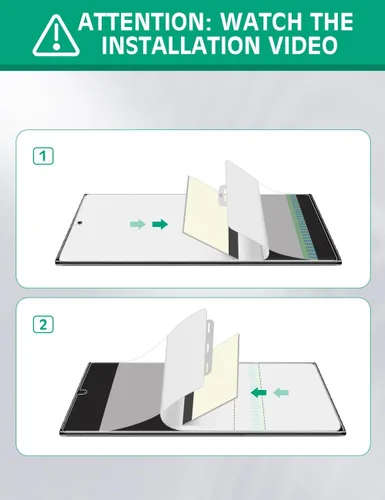 Miniatura 3 de apiker Paquete de 4 protectores de pantalla compatibles con Samsung Galaxy Note 10 Plus, película de TPU suave, compatible con sensor de huellas