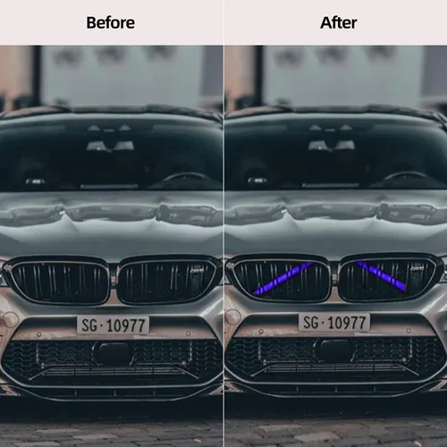 Miniatura 2 de BETTERHUMZ Insertos de moldura de parrilla para BMW F20 F21 F30 F32 F34 F36 3 4 Series M Sport Style M-Performance Accesorios de tiras de parrilla