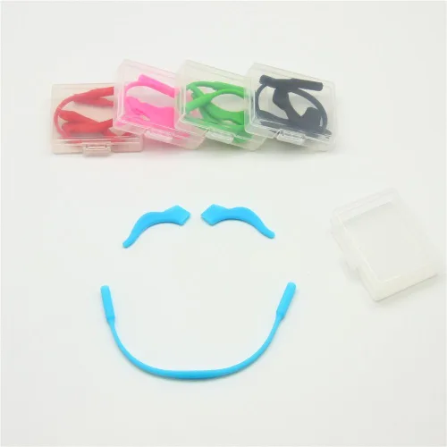 Miniatura 3 de 3 Sets Pack Kids Glasses Silicone Cord Ear Grips Children Eyeglasses Temple Locks with Head Band Strap Retainer