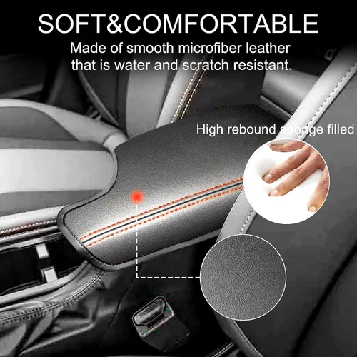 Miniatura 2 de Funda de reposabrazos de consola central para accesorios Subaru Crosstrek 2018 2019 2020 2021 2022 2023 Impreza 2017-2023 Caja de cubierta