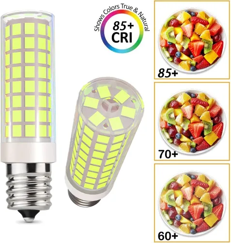 Miniatura 5 de Luz para horno de microondas, bombilla LED E17, base T7, 8 W (equivalente a halógeno de 80 W) sobre encimera, hornos de microondas de 120 V, pieza