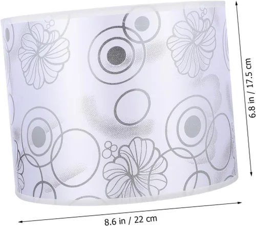 Miniatura 2 de Uonlytech Pantalla de lámpara redonda de metal para lámparas de pie, pantalla de lámpara E27, pantalla para lámpara de piso, pantalla de tambor
