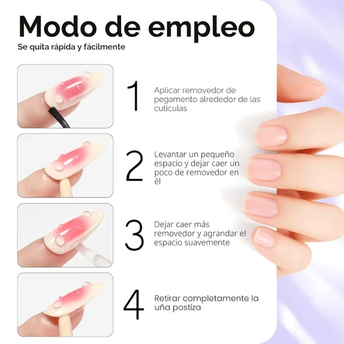 Miniatura 6 de Makartt Removedor de pegamento de uñas para uñas a presión, 1.06 fl oz (1.0 fl oz), sin hema, pegamento fácil de quitar, versátil para pegar