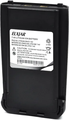 Miniatura 3 de Paquete de 2 baterías de iones de litio de alta capacidad de 2600 mAh, compatible con Wouxun KG-UV8D KG-UV8D Plus KG-UV8E KG-UV8Q Radio