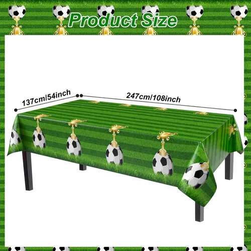 Miniatura 2 de TAOYE Paquete de 3 manteles de fútbol