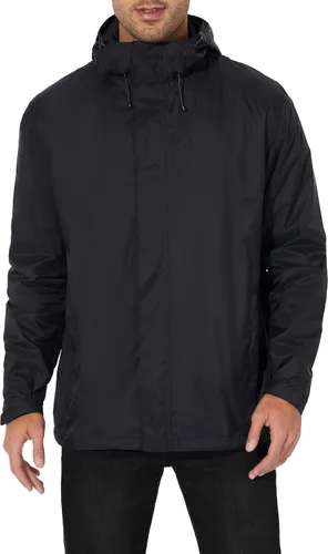 Miniatura 2 de Chaqueta impermeable ligera para hombre, con capucha ajustable, rompevientos para senderismo al aire libre