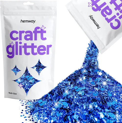 Miniatura 19 de Hemway Craft Glitter - Rojo Copos de lentejuelas metálicas de varios tamaños para manualidades de resina y epoxi Suministros para vasos