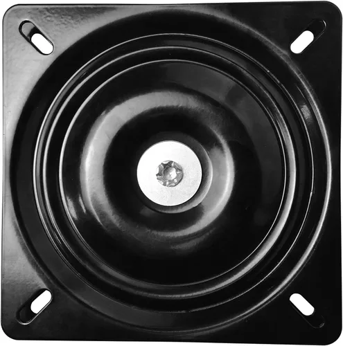 Miniatura 4 de MySit Taburete de bar resistente de 6.25 pulgadas de repuesto de placa giratoria, mecanismo giratorio cuadrado para silla reclinable o muebles