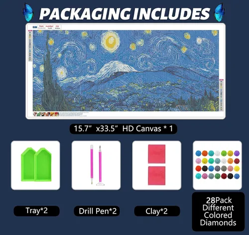 Miniatura 6 de JesMolla Kit de pintura de diamante redondo completo 5D DIY por números para adultos, kits de pintura de diamantes redondos de taladro completo, kit