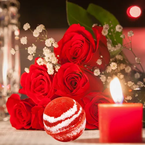 Miniatura 3 de Ivy & Bauble Bombas de baño hechas a mano con aroma de bastón de caramelo con anillo sorpresa, regalo de Navidad en el interior para mujer