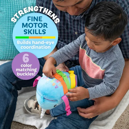 Miniatura 3 de Buckle Toys - Narval burbujeante - Desarrolla habilidades motoras finas - Juguetes de actividad de aprendizaje sensorial - Esencial de viaje