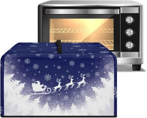 Miniatura 36 de Cubierta para horno de microondas a prueba de polvo, para encimera, freidora de aire, tostadora, horno, para decoración interior del hogar, L, 20.9