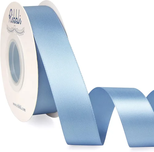 Miniatura 23 de Ribbli - Cinta de satén de doble cara dorada, 1 pulgada x 25 yardas, uso para ramo de lazos, envoltura de regalos, decoración de boda Dorado