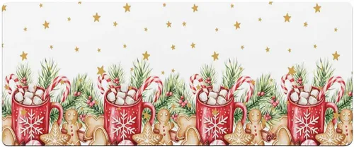 Miniatura 7 de Tapete de baño de Feliz Navidad, antideslizante, de secado rápido y absorbente, tierra de diatomeas, fregadero, dormitorio, cocina, lavable