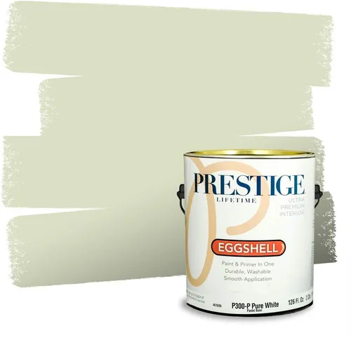 Miniatura 49 de Prestige Paints - Pintura exterior e imprimación en uno, 1 galón, plano, compatibilidad comparable con el color menta «Whipped Mint» de Behr