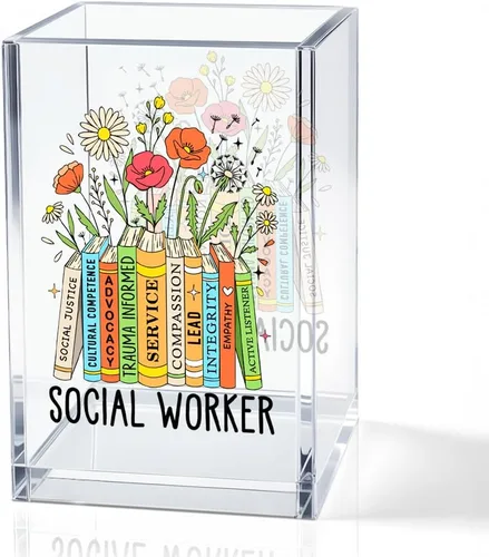 Miniatura 18 de Portalápices de acrílico con texto en inglés "Never Forget The Difference You Make", regalos de despedida y jubilación para mujeres, enfermeras