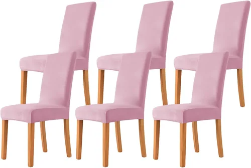 Miniatura 49 de Velvet Chair Covers Beige Gray, Stretch Dining Room Chair Covers 2 Pack, Super Fit Dining Chairs Slipcovers Spandex Washable Kitchen Parson Chair
