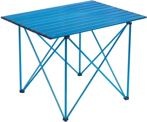 Miniatura 15 de iClimb Mesa plegable de camping compacta ultraligera con bolsa de transporte (plata - L)