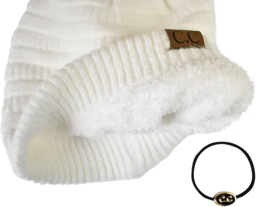 Miniatura 76 de C.C Trendy Warm Chunky Soft Stretch Cable Knit Beanie