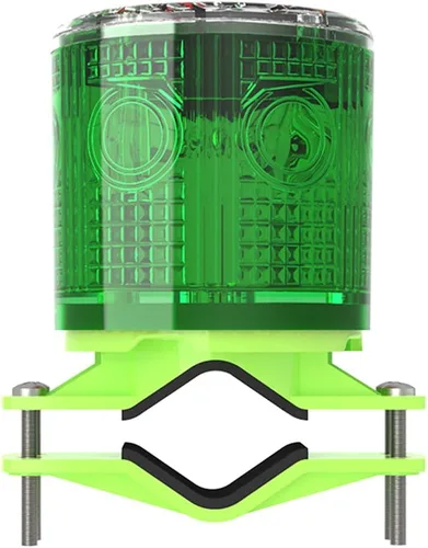 Miniatura 10 de Aolyty Luz de advertencia estroboscópica solar IP54 impermeable LED intermitente luz de seguridad brillante lámpara de advertencia al aire libre Rojo