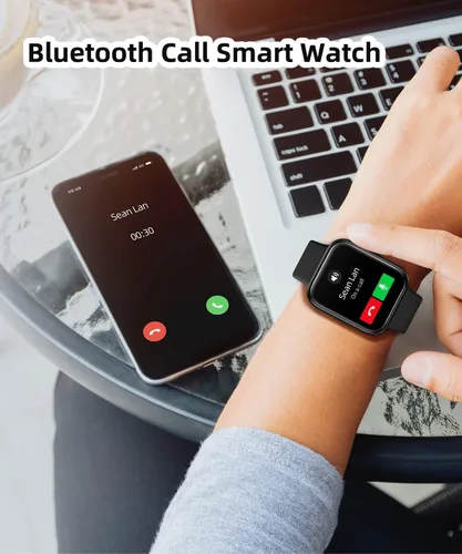 Miniatura 8 de RERE ASW2 - Reloj inteligente (respuesta/hacer llamada), Alexa integrado, rastreador de fitness de 1.69 pulgadas con 60 modos deportivos, frecuencia
