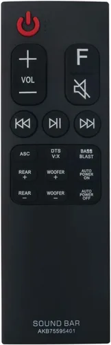 AKB75595401 Barra de sonido de reemplazo de control remoto aplicable para LG Soundbar SK5R SK5Y SKM5Y SPK5B-W AKB75515305 AKB75595402