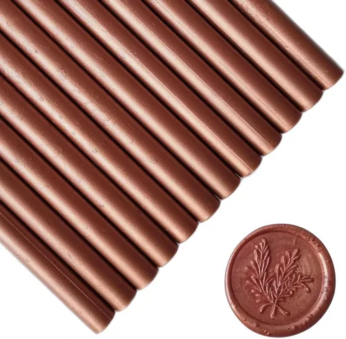 Miniatura 10 de Seal - 12 barras de cera para sellar cera con pistola de pegamento, palitos de cera para sellar cera, ideales para tarjetas, sobres, envoltura