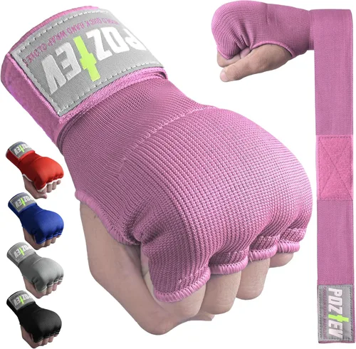 Miniatura 10 de Vendas de mano de boxeo para hombres y mujeres - Vendas rápidas de boxeo, guantes internos, vendas de mano para kickboxing, soporte para nudillos