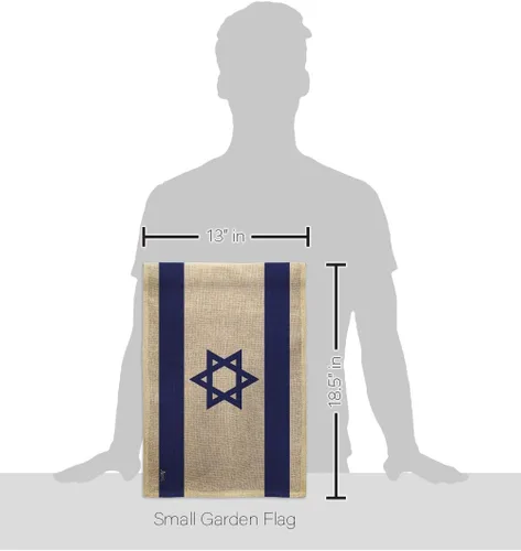Miniatura 2 de Bandera de Israel Bandera de arpillera israelí Bandera de pared césped, puerta de habitación, póster al aire libre, tapiz interior para el hogar
