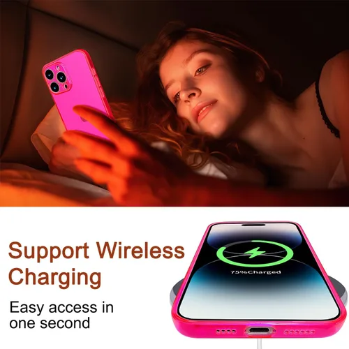Miniatura 3 de Funda compatible con iPhone 11, funda transparente de silicona suave y delgada con cubierta para lente de cámara para mujeres y niñas, funda Rosa