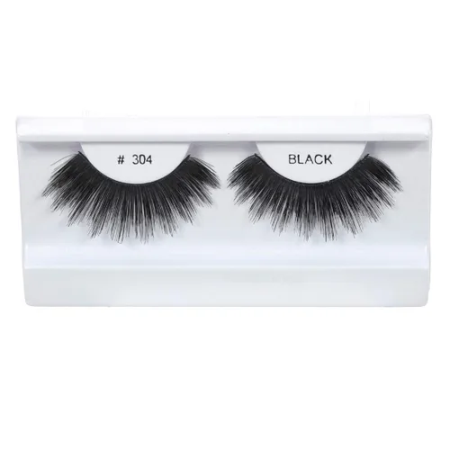 Miniatura 26 de 100 pares de pestañas postizas 100% cabello humano negro natural #747S Negro-747S