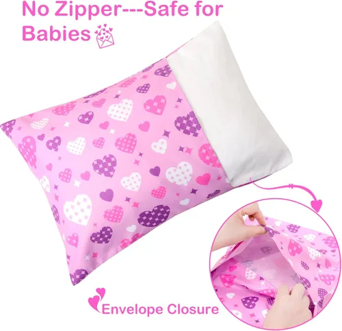 Miniatura 75 de UOMNY - Juego de 2 fundas de almohada para niños, 100 % algodón, funda de almohada, para almohadas de 5.1 x 7.1 pulgadas Búho