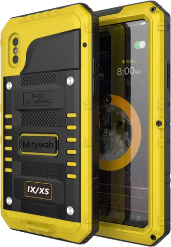 Miniatura 8 de Mitywah - Funda impermeable compatible con iPhone X/XS, [Cubierta protectora de cuerpo completo] con [protección de pantalla integrada]