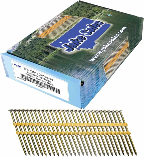Miniatura 6 de 2-3/8 pulgadas x .113 (8d) 21 grados de plástico de 21 grados en tira de plástico - (caja pequeña) ~ 700 clavos