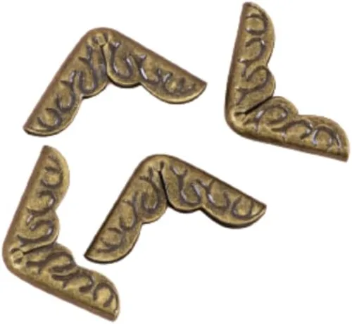 Miniatura 23 de Craftelier - Juego de 4 piezas de esquina de metal grandes para proyectos de álbumes de recortes y otras manualidades como álbumes, cuadernos