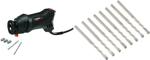 Rotozip SS355-10 Kit de herramientas de sierra en espiral de alto rendimiento de 5.5 amperios con (3) recogidas y (2) brocas y broca GP8 de 1/8