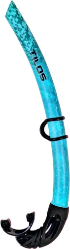 Tilos Spawn - Snorkel de camuflaje para pesca submarina, buceo libre, buceo, esnórquel Camuflado azul