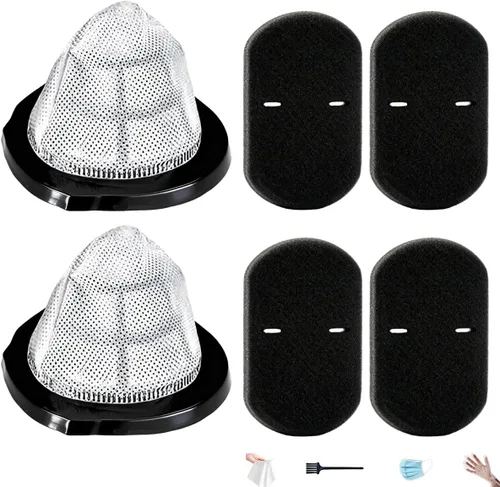 Paquete de 2 filtros de vacío 2030 y 4 filtros de espuma con cepillo, compatibles con modelos de vacío 3 en 1 Bissell 2030, 20303, 20306, 20307,