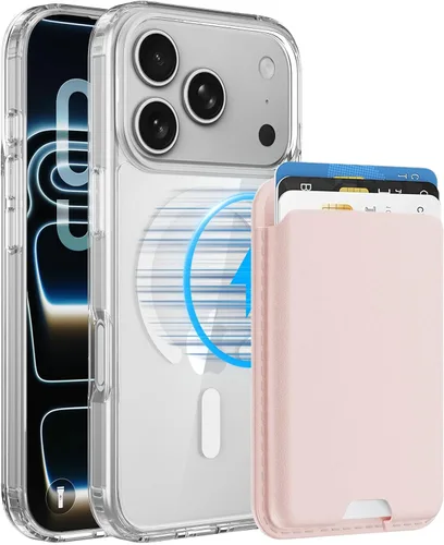 Miniatura 10 de Funda magnética para iPhone 12 Pro Max, cartera magnética desmontable con soporte para tarjetas, [compatible con MagSafe] grado militar, a prueba